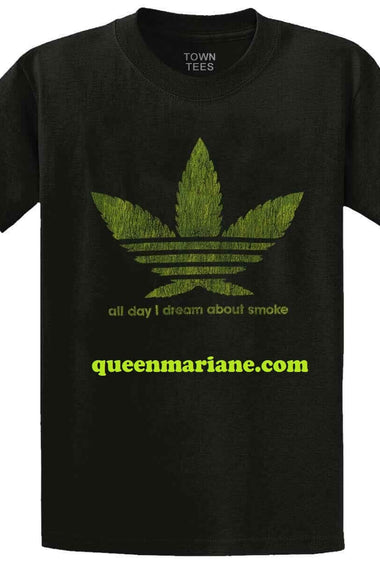 T- shirt Dream about smoke QueenMariane com Canapa light Hemp flowers, Hanfblüten, Hanf Blumenbuds
