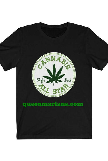 T- shirt Cannabis All Star smoke QueenMariane com Canapa light Hemp flowers, Hanfblüten, Hanf Blumenbuds
